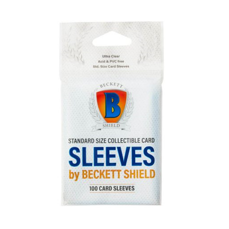 Fundas para cartas Beckett Shield Standard (100 fundas)