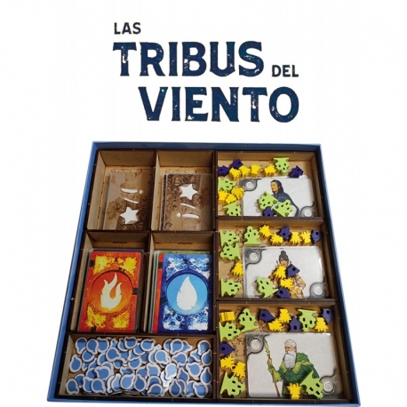 Wooden insert to have all the components of THE WIND TRIBES from WithOut Mess