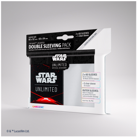 Fundas Star Wars: Unlimited Art Sleeves Double Space Red de Gamegenic