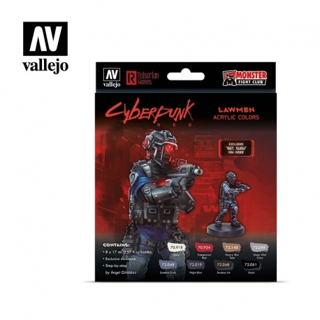 [72.308] Lawmen - Figura Sgt. Suou por Ángel Giráldez 17 ml. - Set de colores - Game & Xpress Color