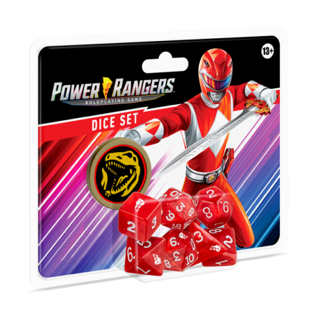 Power Rangers RPG Dice Set Red