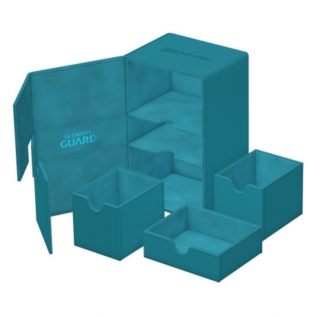 Ultimate Guard Twin Flip`n`Tray 160+ XenoSkin Monocolor Gasolina Azul