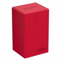 Ultimate Guard Flip`n`Tray 80+ XenoSkin Monocolor Rojo