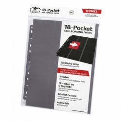 Ultimate Guard 18-Pocket Pages Side-Loading Gray (10)