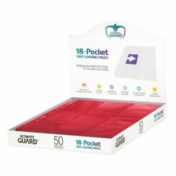 Ultimate Guard 18-Pocket Pages Side-Loading Rojo (50)