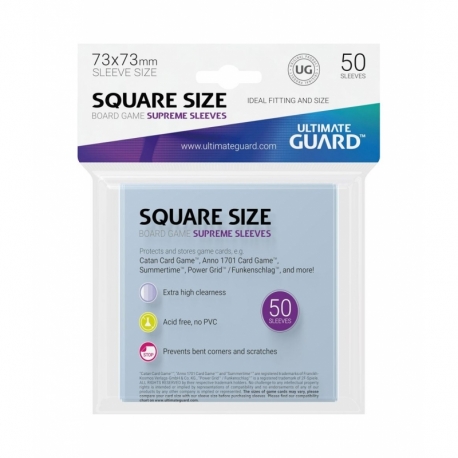 Ultimate Guard Supreme Sleeves Fundas de Cartas del Juego de Mesa Cuadrado (50)