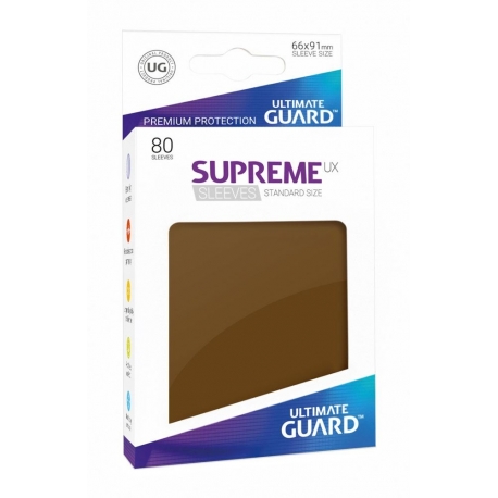 Ultimate Guard Supreme Sleeves Fundas de Cartas Tamaño Estándar Marrón (80)