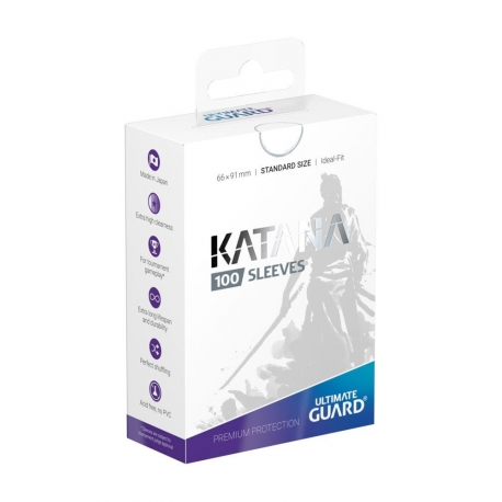 Ultimate Guard Katana Sleeves Tamaño Estándar Blanco (100)
