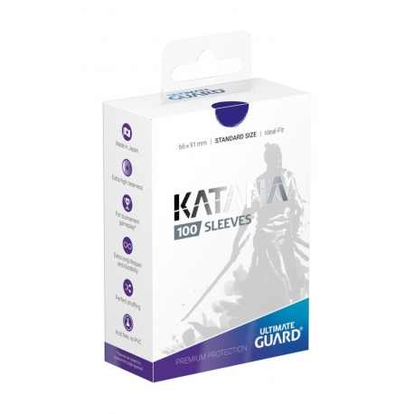 Ultimate Guard Katana Sleeves Standard Size (100) - Blue