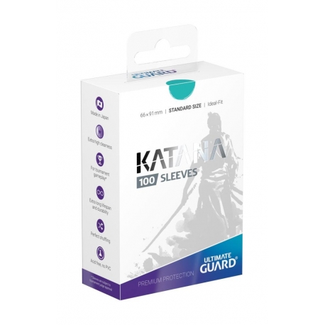 Ultimate Guard Katana Sleeves Tamaño Estándar Turquesa (100)