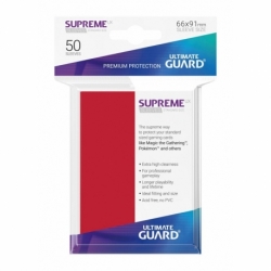 Ultimate Guard Supreme UX Sleeves Standard Size Card Sleeves Red (50)