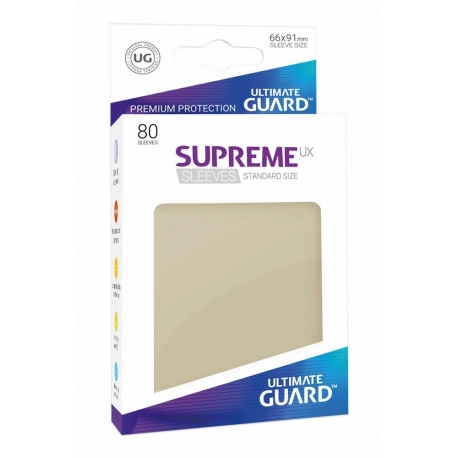 Ultimate Guard Supreme UX Sleeves Standard Size Beige Card Sleeves (80)