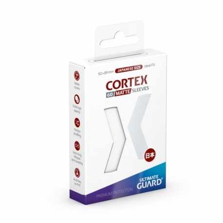 Ultimate Guard Cortex Sleeves Tamaño (Japonés) Blanco Mate (60)