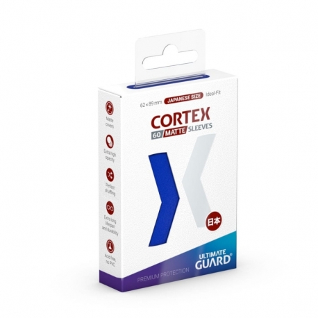 Ultimate Guard Cortex Sleeves Tamaño (Japonés) Azul Mate (60)