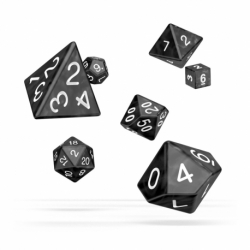 Oakie Doakie Dice Dados RPG-Set Marble - Negro (7)