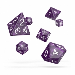 Oakie Doakie Dice Dados RPG-Set Marble - Púrpura (7)