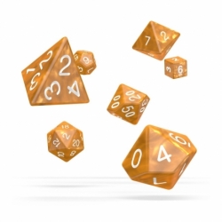 Oakie Doakie Dice Dados RPG-Set Marble - Naranja (7)