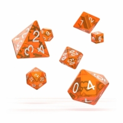 Oakie Doakie Dice RPG-Set Translucent - Orange (7)
