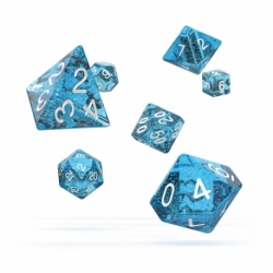 Oakie Doakie Dice RPG-Set Speckled - Azul claro (7)
