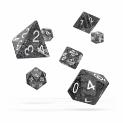 Oakie Doakie Dice Dados RPG-Set Speckled - Negro (7)