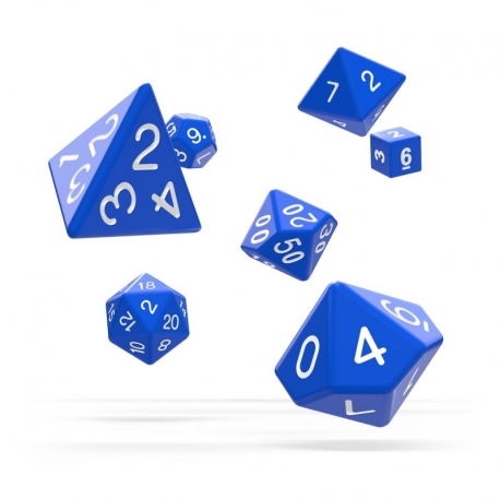 Oakie Doakie Dice Dados RPG-Set Solid - Azul (7)