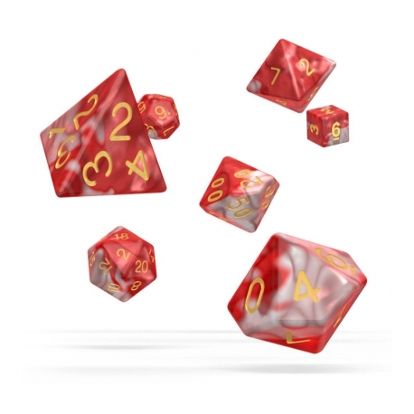 Oakie Doakie Dice Dados RPG-Set Gemidice - Red Sky (7)