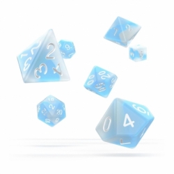 Oakie Doakie Dice Dados RPG-Set Glow in the Dark - Arctic (7)