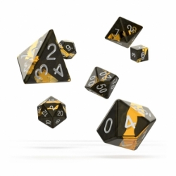Oakie Doakie Dice Dados RPG-Set Enclave - Amber (7)