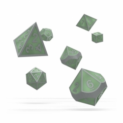 Oakie Doakie Dice RPG Set Metal Glow in the Dark - Druid's Blaze (7)