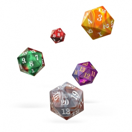 Oakie Doakie Dice Dados Spindown D20 Set Gemidice (5)