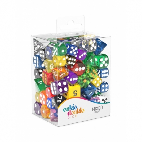 Oakie Doakie Dice Dados 12 mm, 16 mm RPG-Set Retail Pack Mixed (100)