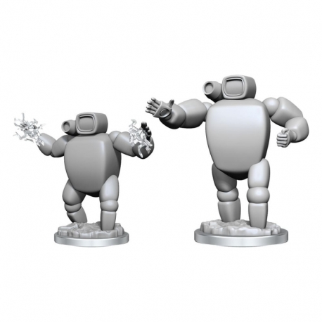 Starfinder Battles Deep Cuts Pack de 2 Miniaturas sin pintar Hugbot Incapacitators Caja (2)