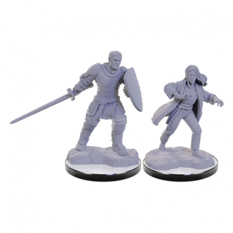 D&D Nolzur's Marvelous Miniatures Miniatura sin pintar Reborn Paladin & Warlock