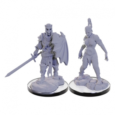 Pathfinder Battles Deep Cuts Pack de 2 Miniaturas sin pintar Plague Zombie & Skeletal Champion Caja (2)