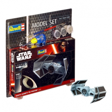 Star Wars Maqueta 1/121 Model Set Darth Vader's TIE Fighter 7 cm
