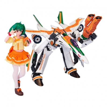 Macross Frontier Maqueta VF-25F Messiah Ranka Lee Macross 40th Anniversary 22 cm