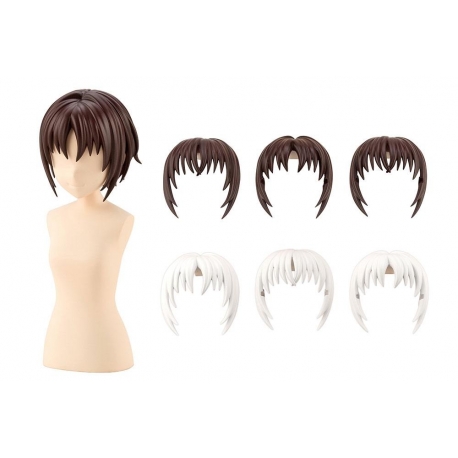 Sousai Shojo Teien Accesorios 1/10 After School Short Wigs Type A White & Chocolate Brown