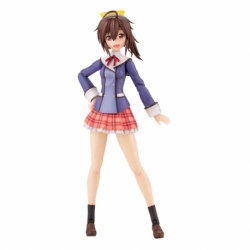 Sousai Shojo Teien Maqueta Plastic Model Kit 1/10 Ao Gennai Wakaba Girls' High School Winter Clothes 16 cm