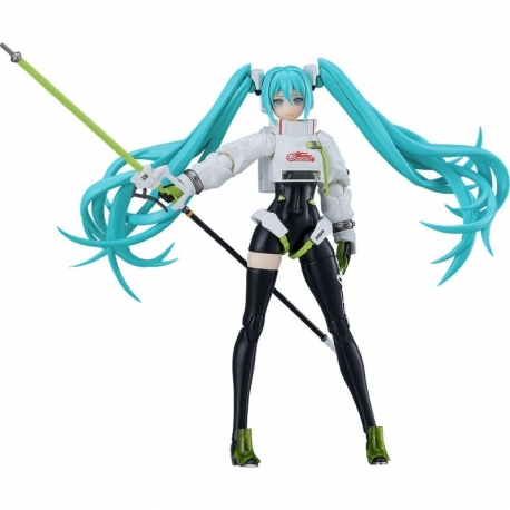 Hatsune Miku Maqueta Plastic Model Kit Moderoid Racing Miku 2022 Ver. 16 cm
