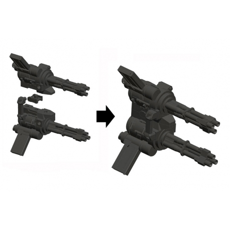 Kotobukiya M.S.G. Accesorios Hand Gatling Gun 9 cm