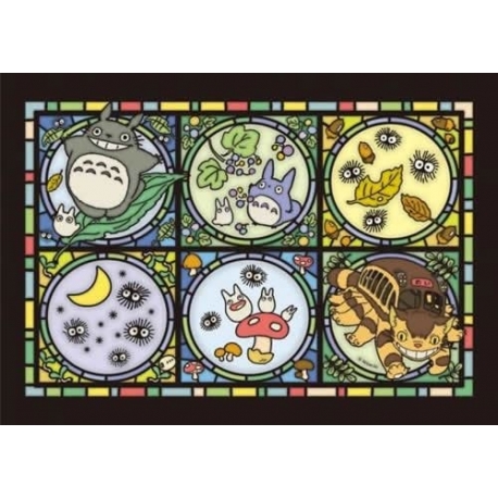 Mi vecino Totoro Puzzle Acrílico Art Crystal Totoro's Forest Letter