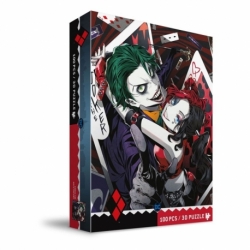 DC Comics Puzzle 3D Effect The Joker & Harley Quinn Manga (100 pieces)