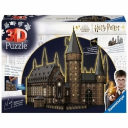 Harry Potter Puzzle 3D Castillo de Hogwarts: Gran Comedor - Night Edition (643 piezas)