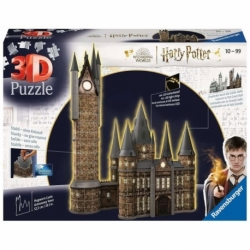 Harry Potter Puzzle 3D Castillo de Hogwarts: Torre de Astronomía - Night Edition (626 piezas)