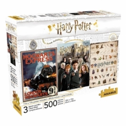 Harry Potter Pck of 3 Puzzle Movie Poster (500 pieces)