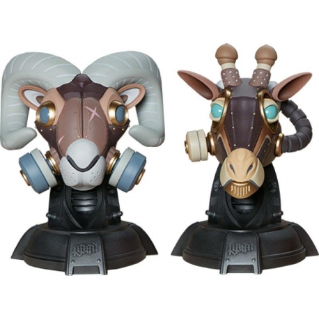 Unruly Designer Series Bustos Ram and Giraffe Guerilla Squadron Set by Freehand Profit 23 cm