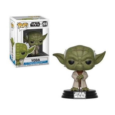 Star Wars Clone Wars POP! Vinyl Cabezón Yoda 9 cm