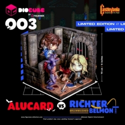 Castlevania Diorama PVC DioCube Alucard Vs Richter Belmont 15 cm
