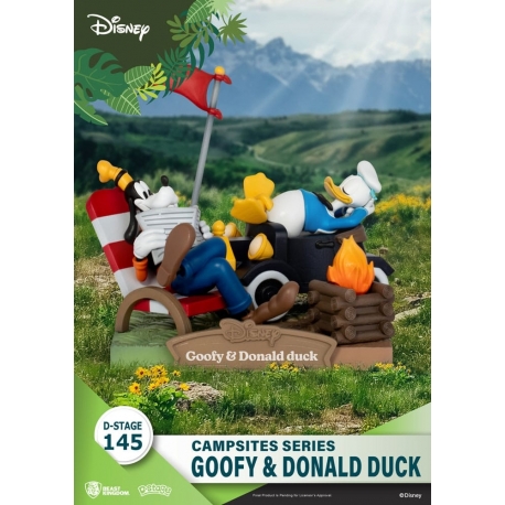 Disney D-Stage Campsite Series PVC Diorama Goofy & Donald Duck 10 cm