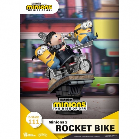 Minions 2 Diorama PVC D-Stage Rocket Bike 15 cm